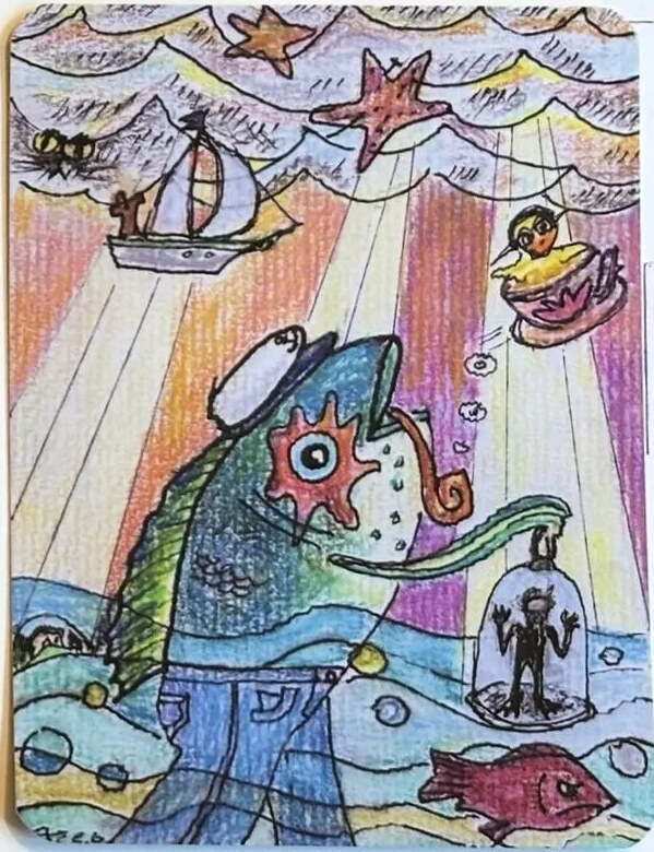 STIMULI Kunstkarte 9 – Werk von Esty Bisig
