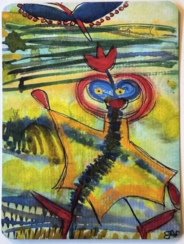 STIMULI Kunstkarte 32 – Werk von Eva Bachmann