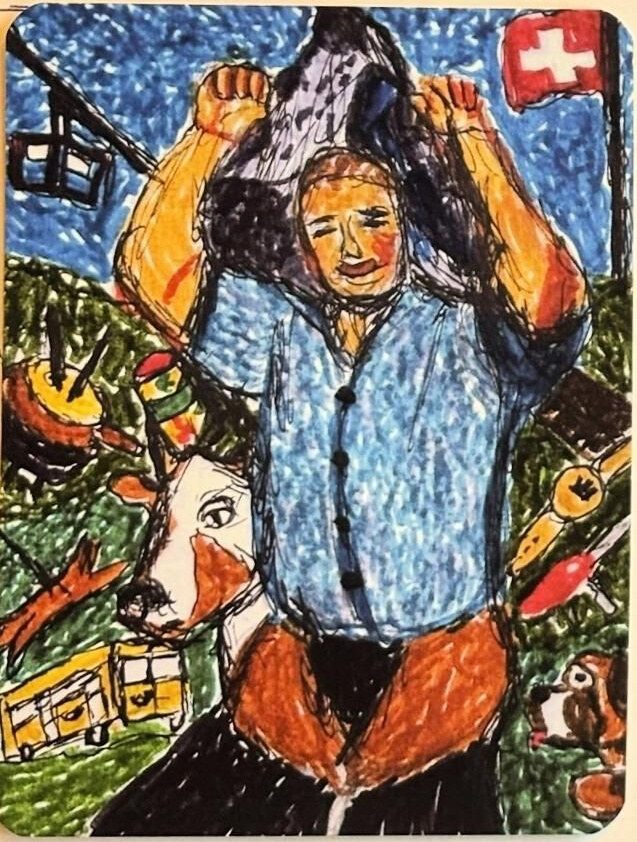 STIMULI Kunstkarte 46 – Werk von Sämi Kalbermatten